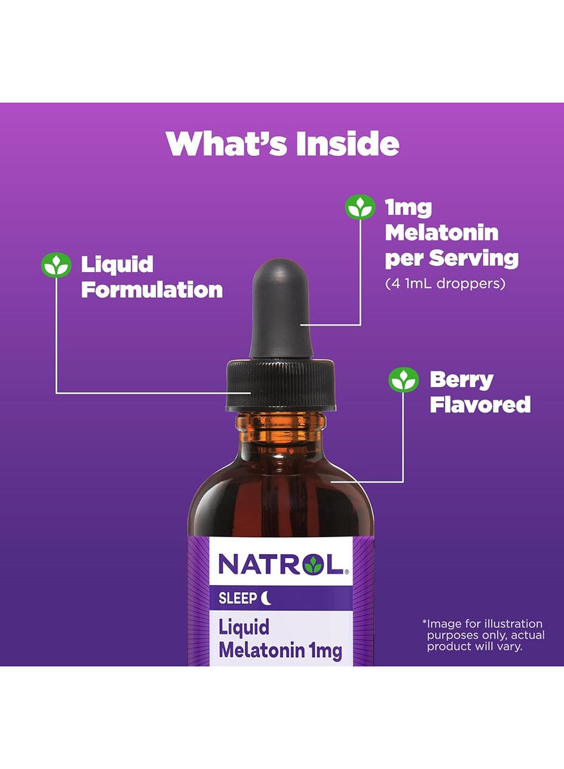 Natrol Sleep Liquid Melatonin 1mg, 2 Fl Oz, Packaging May Vary - Image 5